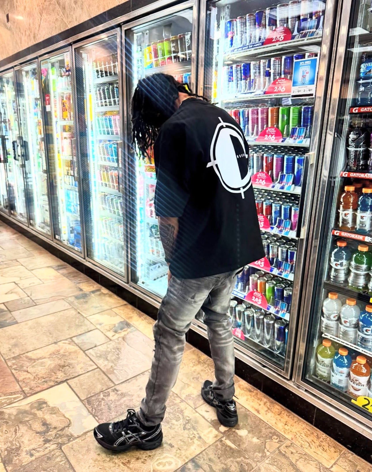 BOXY TARGET TEE (Black)